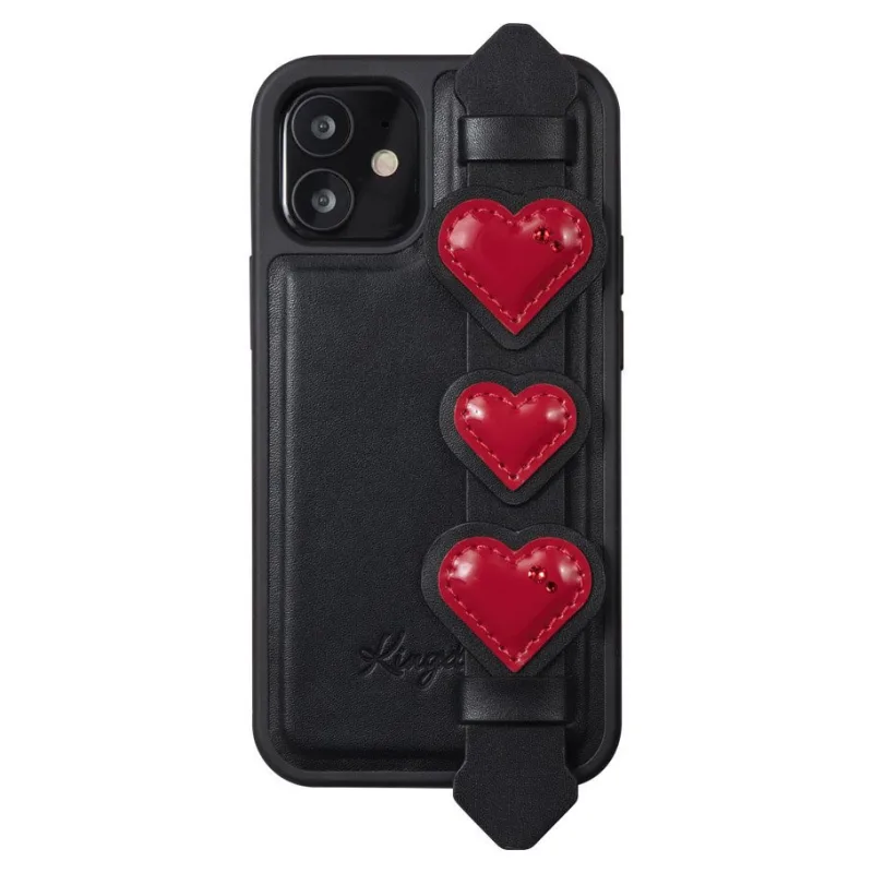 Puzdro Kingxbar Sweet Series zdobené originálnymi kryštálmi Swarovski iPhone 12 Pro / iPhone 12 black