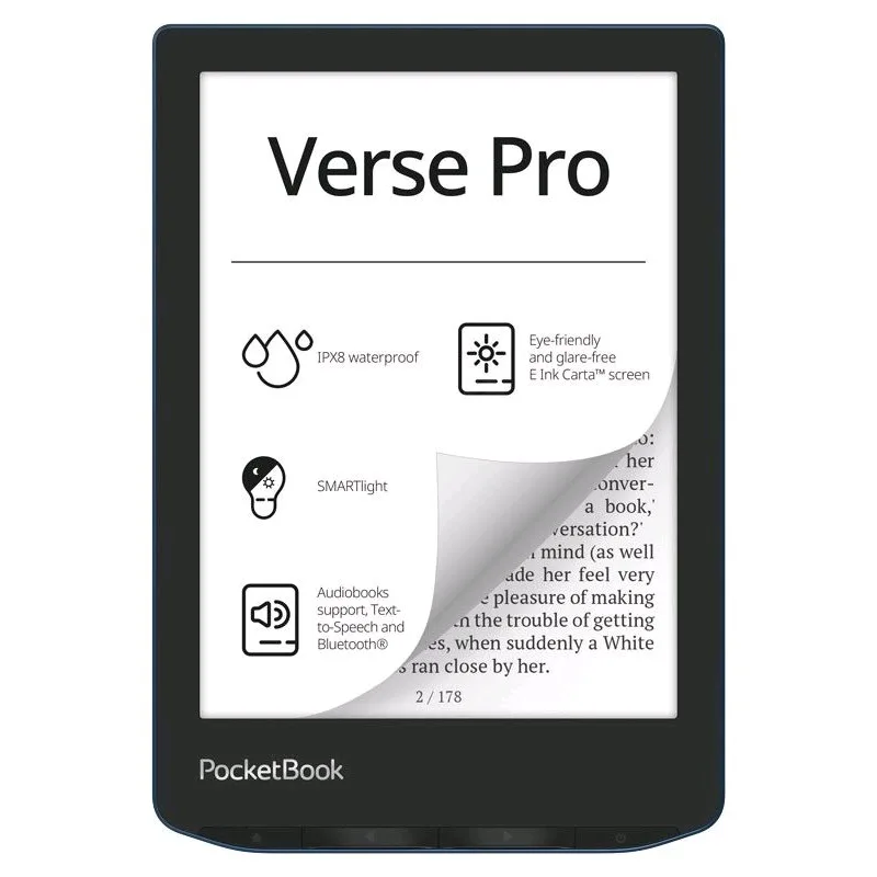 E-book POCKETBOOK 634 Verse Pro Passion Red, červený PB634-3-WW