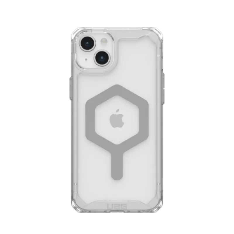 Puzdro UAG Plyo MagSafe pre iPhone 15 Plus - priehľadné a strieborné