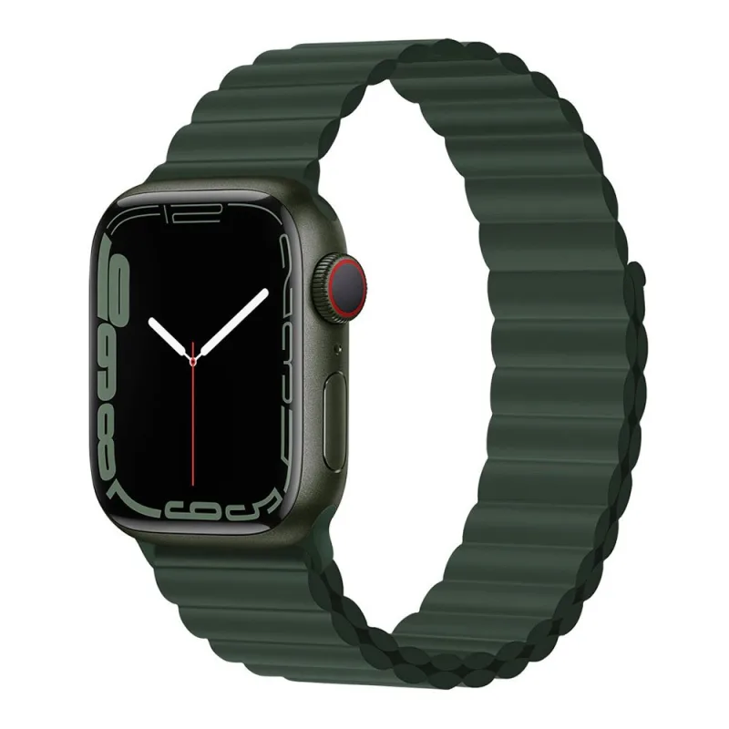 Devia remienok Deluxe Series Sport3 Silicone Magnet Band 44/45/46mm - Sequoia