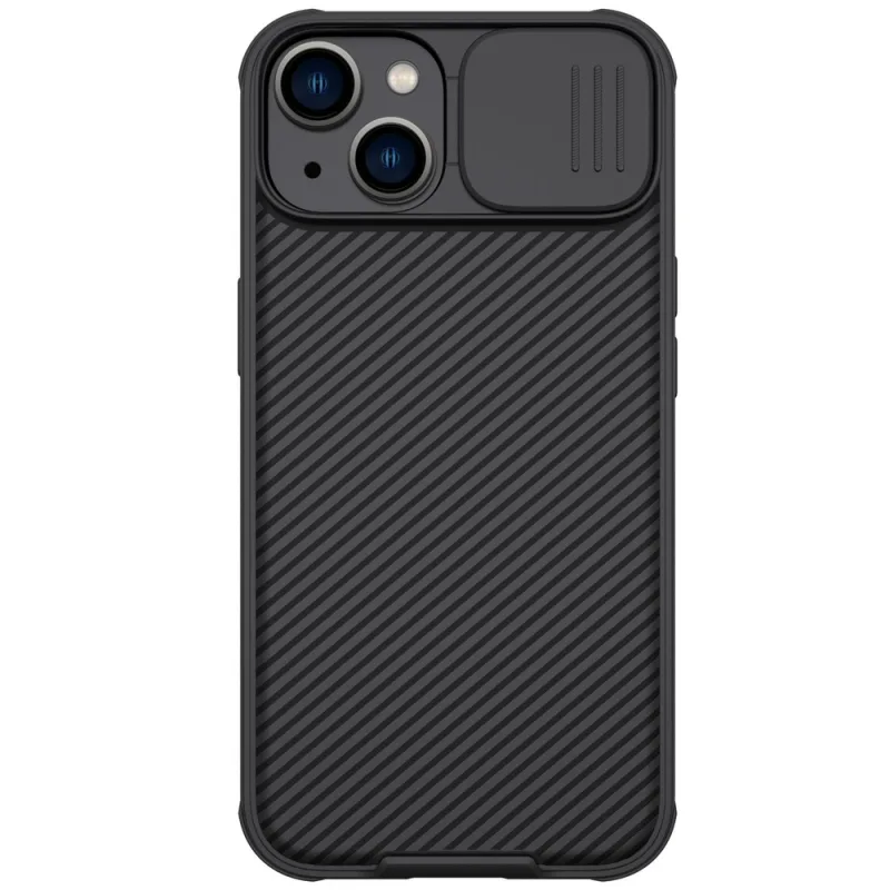 Magnetické puzdro Nillkin CamShield Pro Ochranný kryt fotoaparátu iPhone 14 Plus čierny (s MagSafe)