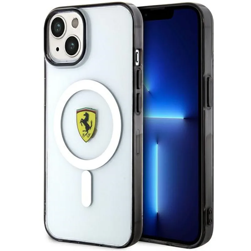 Ferrari FEHMP14SURKT iPhone 14 6,1" priehľadné/priehľadné pevné puzdro Outline Magsafe