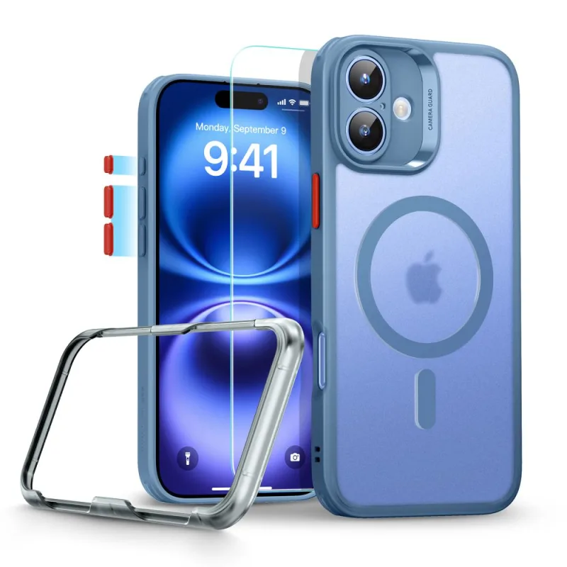 Obal ESR Classic Pro Set Halolock MagSafe pre iPhone 16 - modrý