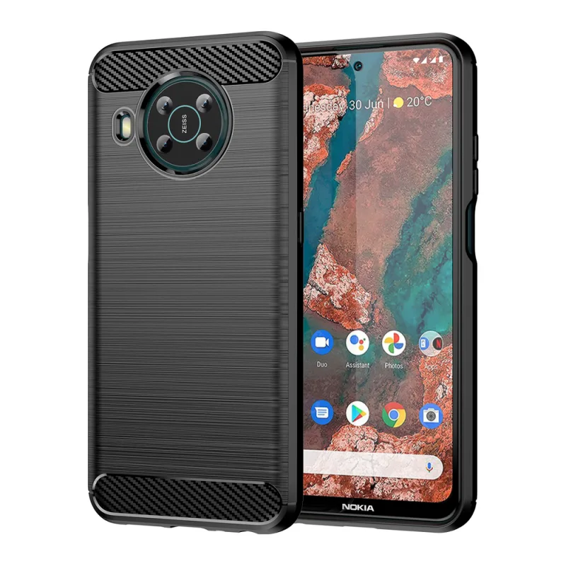 Carbon Case Flexibilný kryt pre Nokia X100 čierny