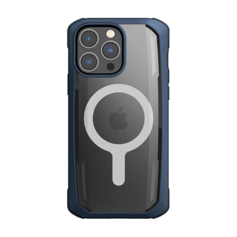 Raptic X-Doria Secure Case pre iPhone 14 Pro s pancierovým krytom MagSafe modrý