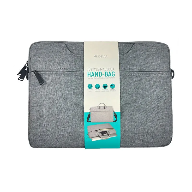 Devia taška Justyle Handbag pre Macbook Pro/ Air Retina 13" - Light Gray
