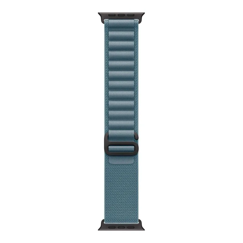 Apple Watch 49mm Light Blue Alpine Loop - Medium - Black Titanium Finish