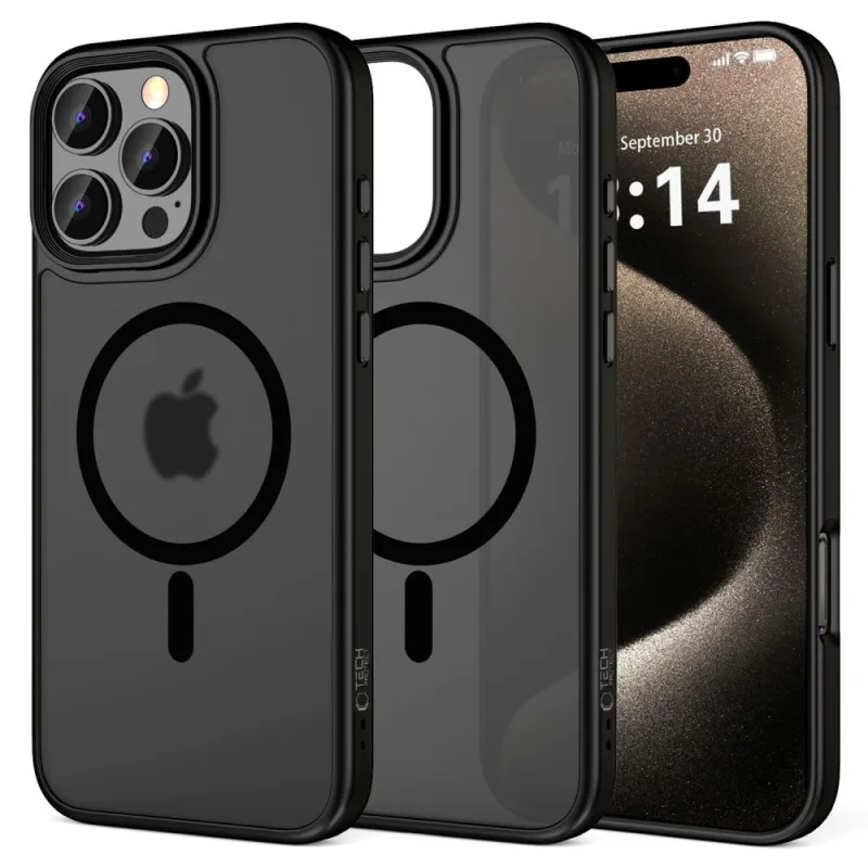 Puzdro Tech-Protect MagMat MagSafe pre iPhone 16 Pro Max – čierne