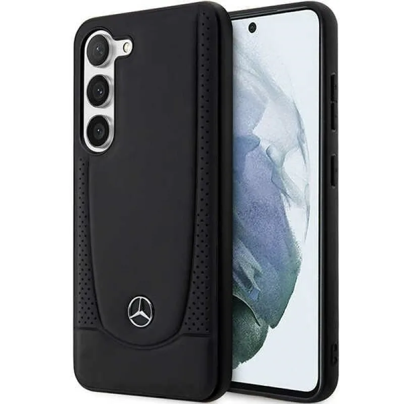 Kožené puzdro Mercedes Urban pre Samsung Galaxy S23 - čierne