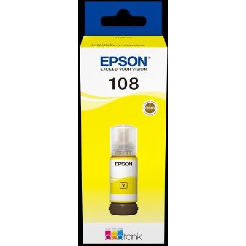 EPSON 108 EcoTank Yellow ink bottle C13T09C44A