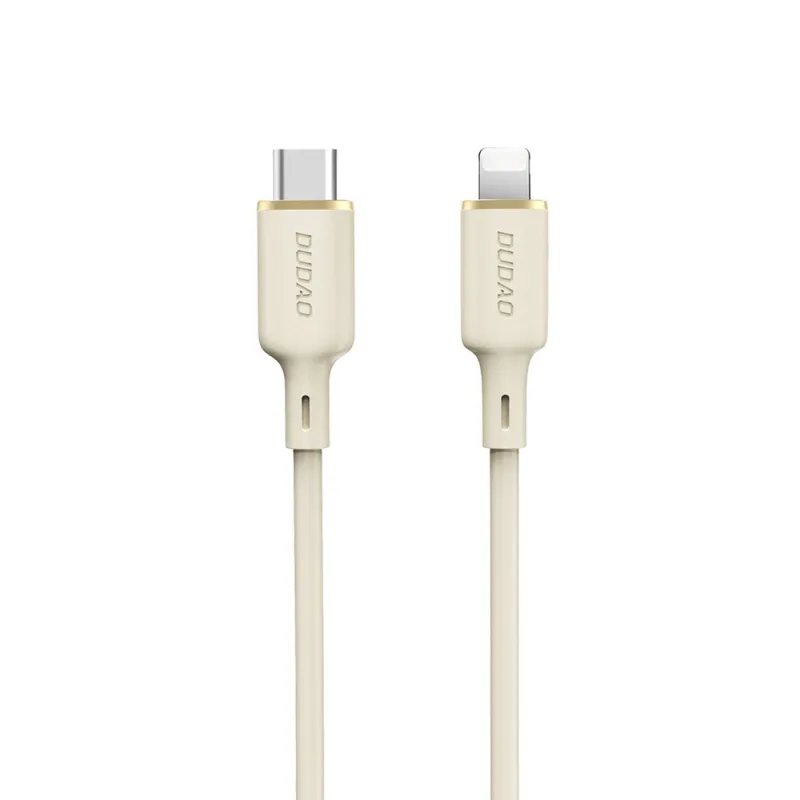 Dudao L7SCL USB-C - Lightning 30W 2m kábel - béžový