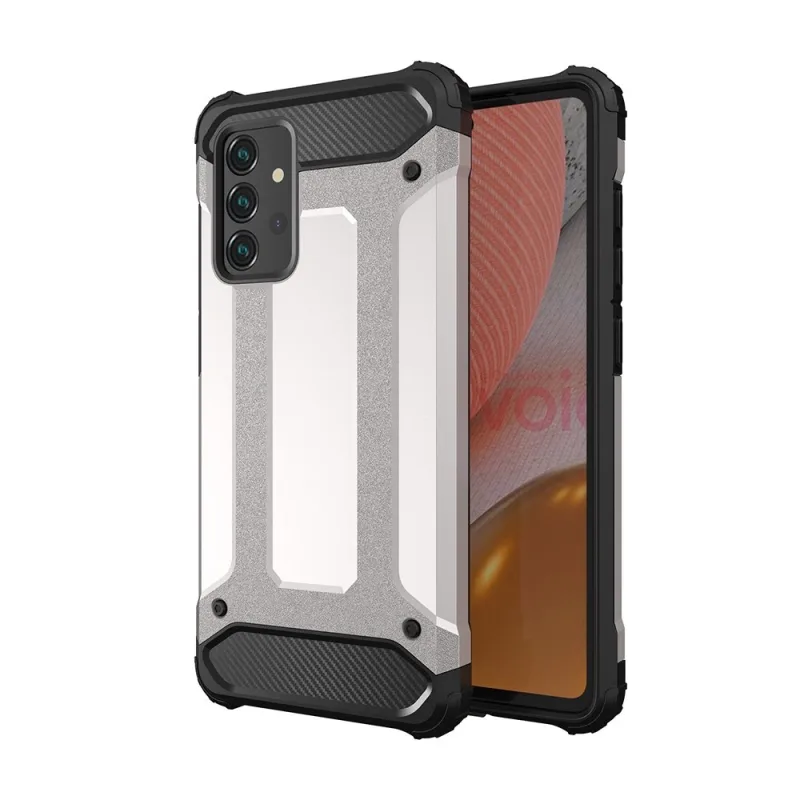 Kryt Hybrid Armor pre Samsung Galaxy A26 – strieborný