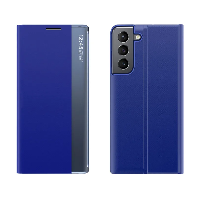 Nové puzdro na spanie pre kryt Samsung Galaxy S23 s vyklápacím stojanom modré