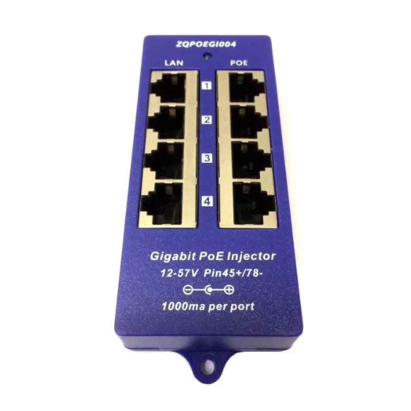 POE-PAN4-GB Gigabitový stíněný 4-portový PoE panel