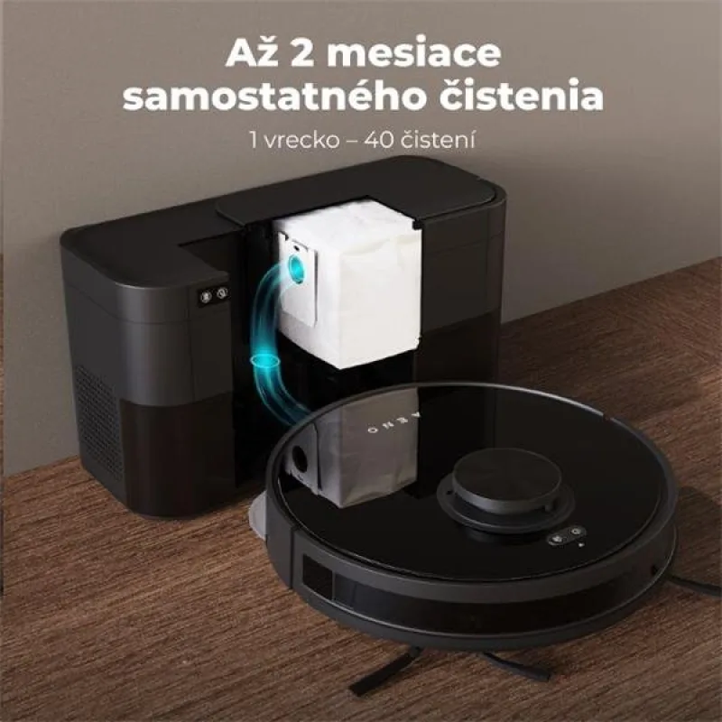 AENO Robotický vysavač RC5S, 2v1 mokré a suché cistenie,180 min,rotovacie…