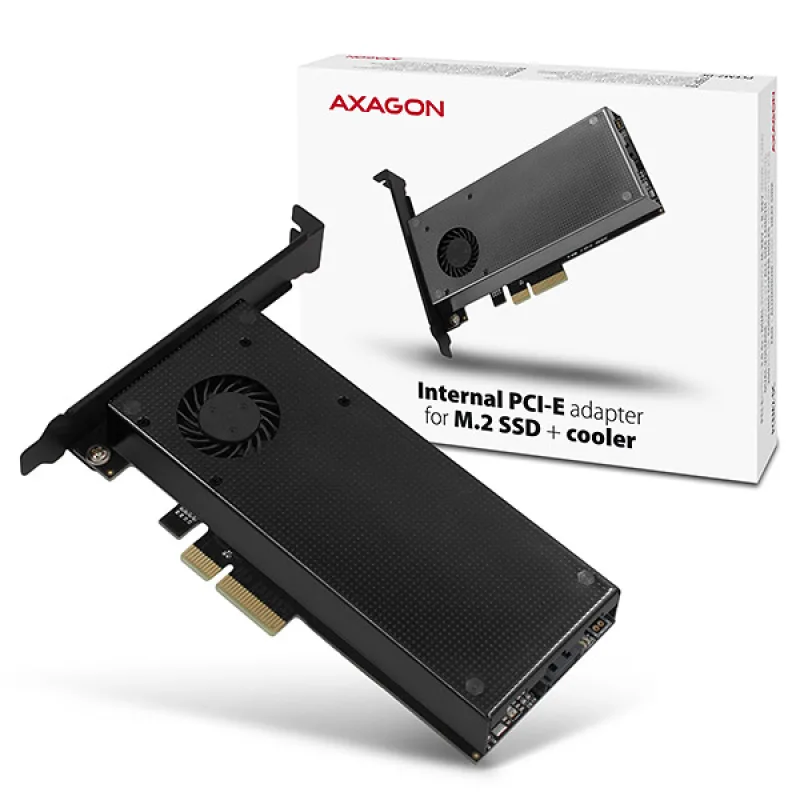 AXAGON PCEM2-DC, PCIe x4 - M.2 NVMe M-key + SATA B-key slot adaptér,…