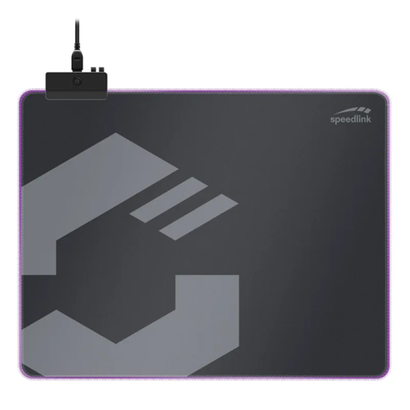 Speedlink Levas LED Soft Gaming Mousepad - Size M, black SL-620107-BK