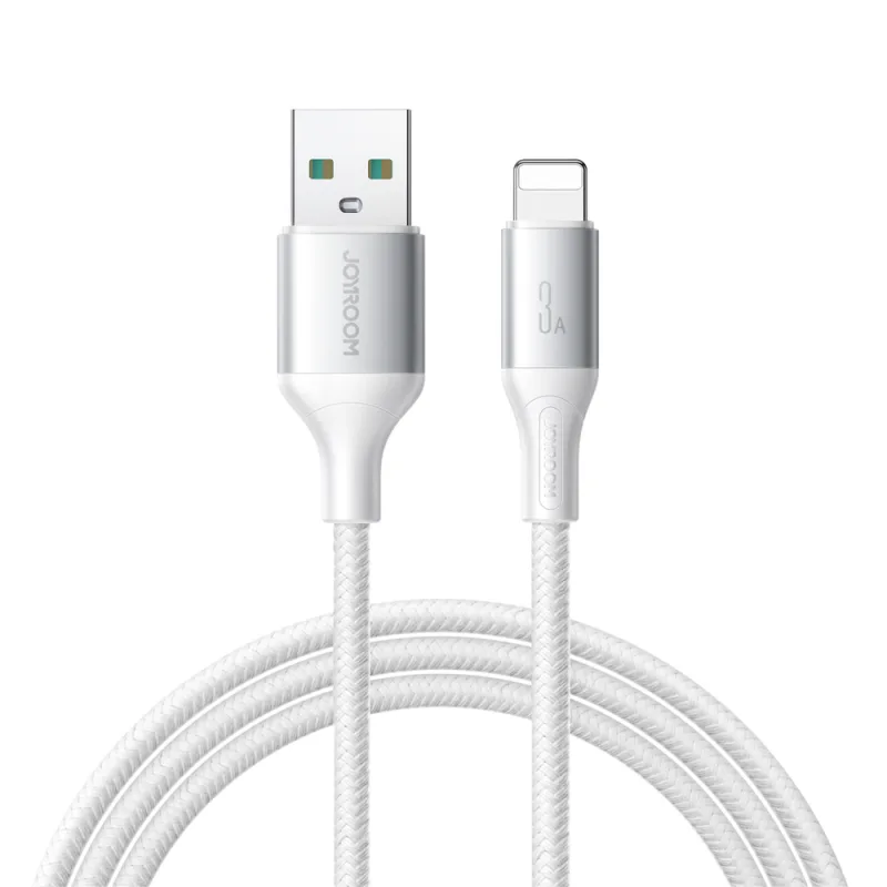 Joyroom S-A28 Flash Series 3A USB-A - Lightning kábel 1m - biely