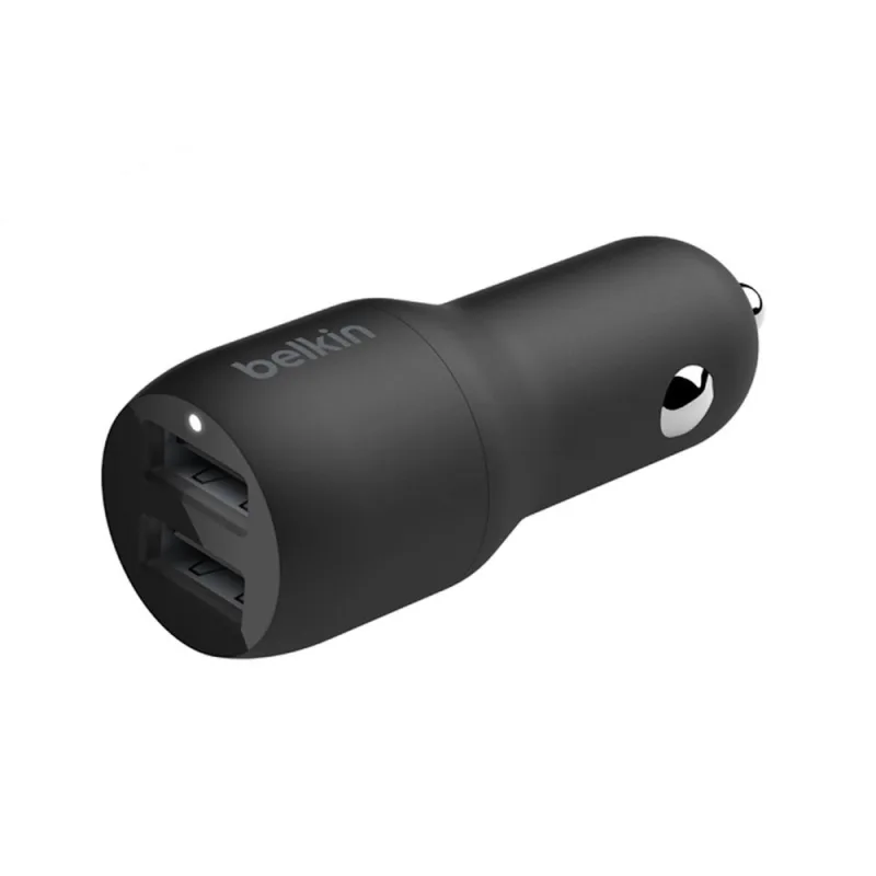 Belkin Boost Charge Dual USB Car Charger 24W + USB-A to USB-C Cable 1m…