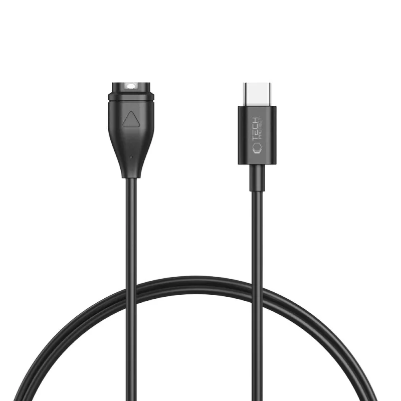Kábel Tech-Protect MC04 UltraBoost USB-C pre hodinky Garmin Watch 1m – čierny
