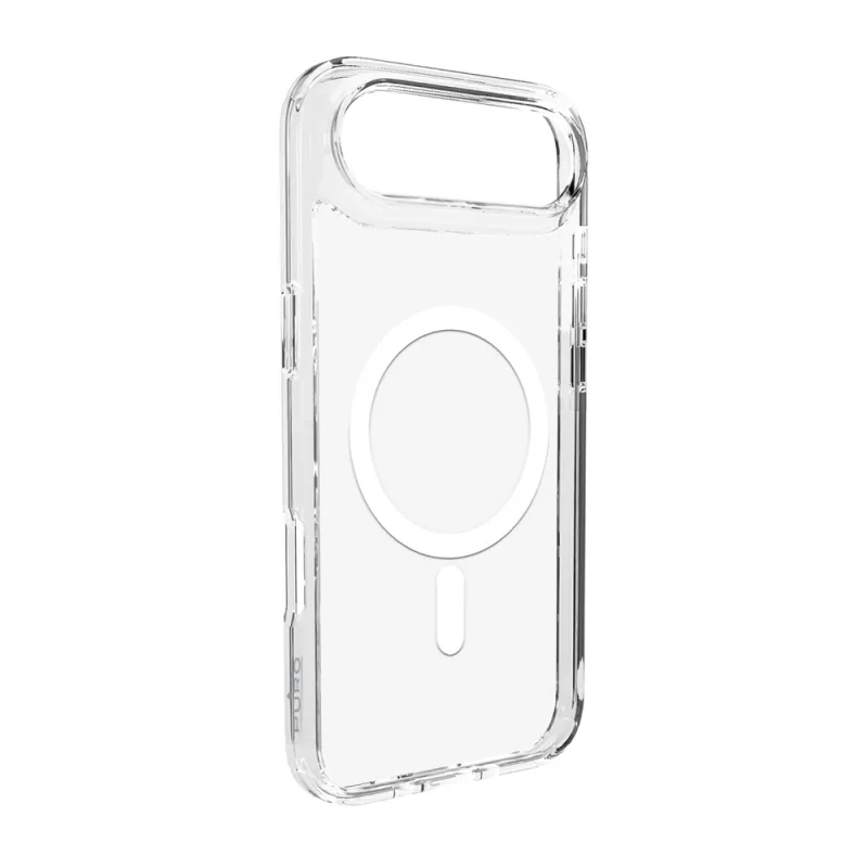 Puzdro Puro Lite Mag TPU+PC kompatibilné s MagSafe pre iPhone 17 Air – priehľadné s bielym krúžkom