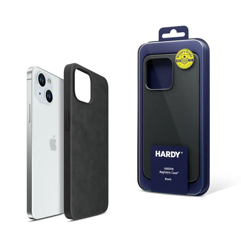 3mk ochranný kryt HARDY MagFabric Case pro Apple iPhone 15 Pro, Black…