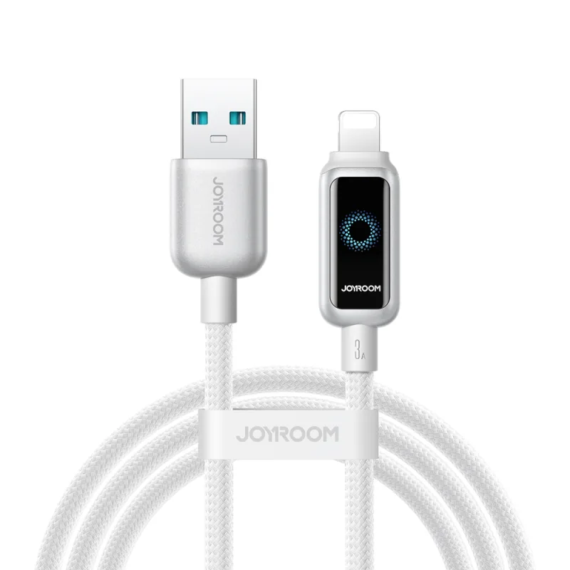 Joyroom S-A55 StarFlight 3A USB-A - Lightning kábel 1,2 m - biely