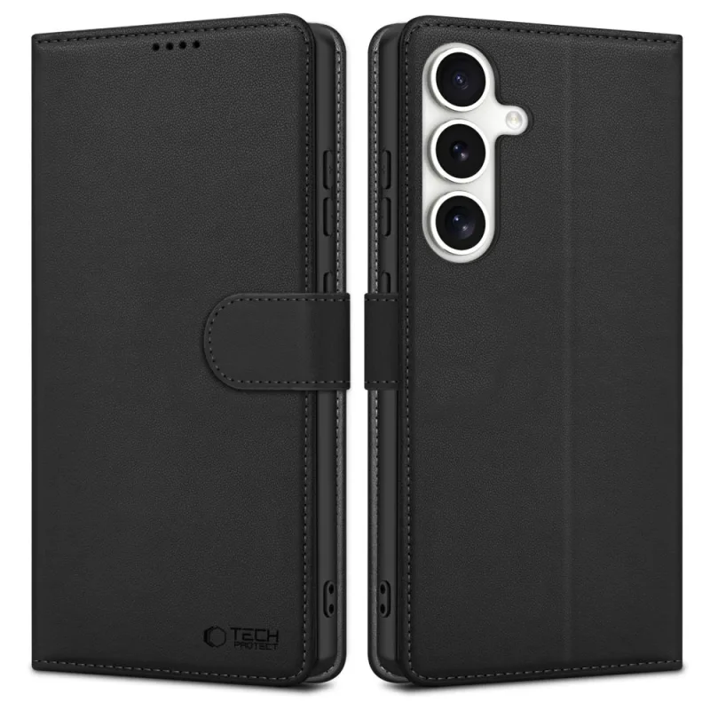 Peňaženkové puzdro Tech-Protect pre Samsung Galaxy S25 – čierne