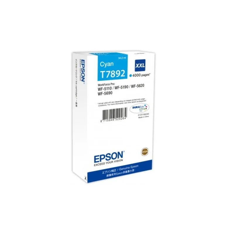 WF-5xxx Series Ink Cartridge XXL Cyan T7892 C13T789240