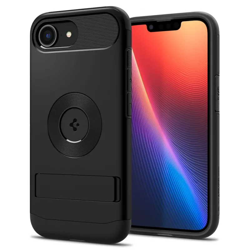 Puzdro Spigen Slim Armor MagSafe na iPhone 16e – čierne