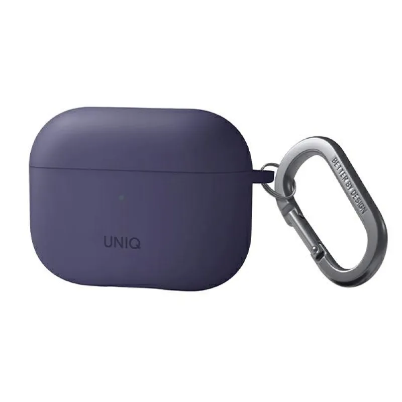 Puzdro Uniq Nexo pre AirPods Pro 2 + háčiky na uši - fialové