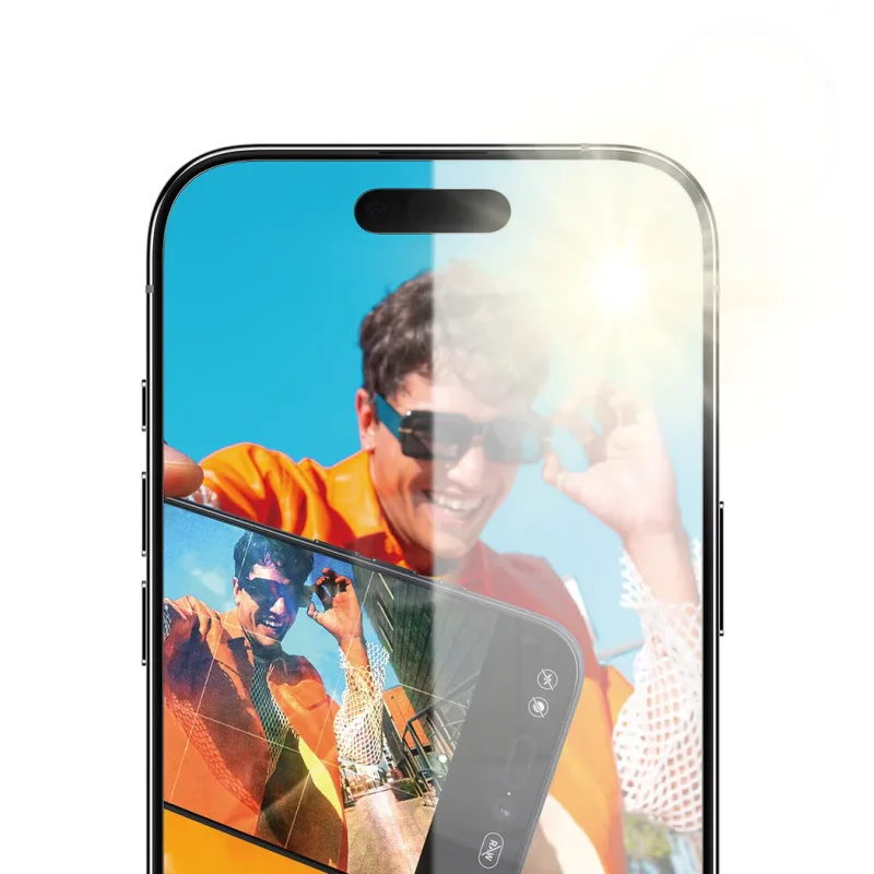 PanzerGlass ochranné sklo Anti-Reflective Armor pre iPhone Air - Black Frame