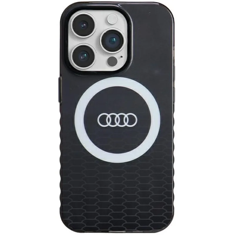 Puzdro Audi IML Big Logo MagSafe pre iPhone 14 Pro - čierne