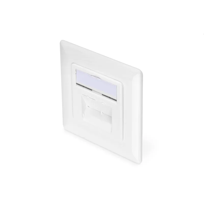 DIGITUS Zásuvka Profi STP 2 port, Cat6A pod omietku, LSA, biela, vertikal.kabel.instalace