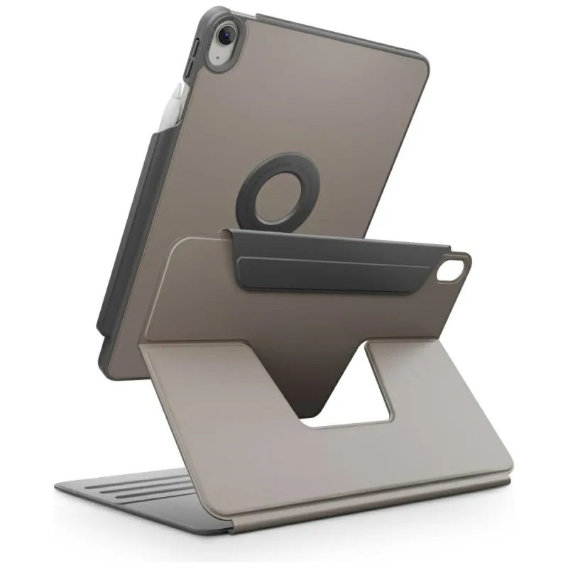 Uniq Rovus Snapmount Magnetic 360 rotačné odnímateľné puzdro pre iPad Air 11" 2024 / 2025 / iPad Air 10,9" 2020 / 2022 - sivé