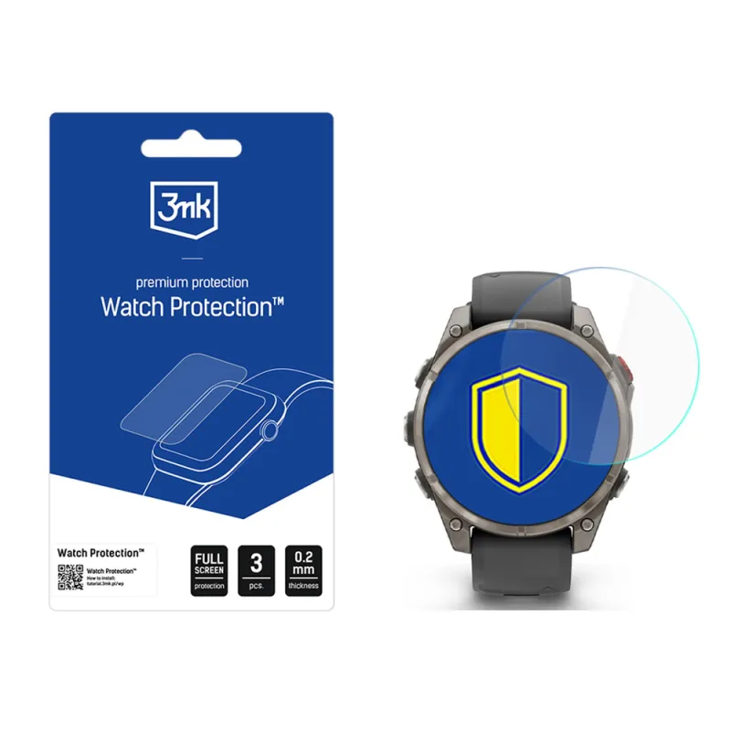 Ochranná fólia 3mk Watch ARC Smartwatch pre Garmin Fenix 8 Pro 47 mm