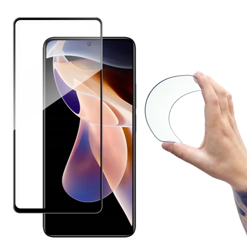 Wozinsky Full Cover Flexi Nano Glass Film Tvrdené sklo S rámom Xiaomi Redmi Note 11 Pro + / 11 Pro Transparent
