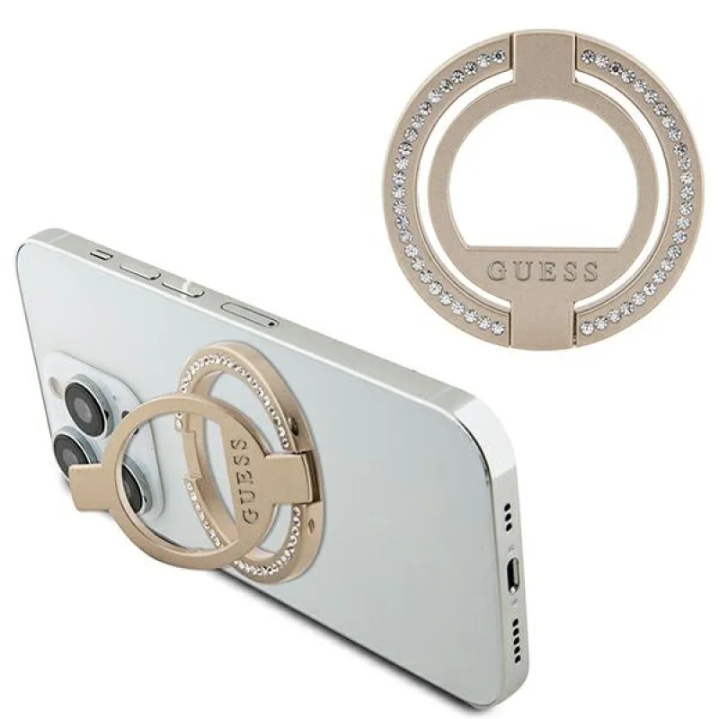 Guess MagSafe Stojan na prsteň GURMSALDGD zlato/zlatý drahokam