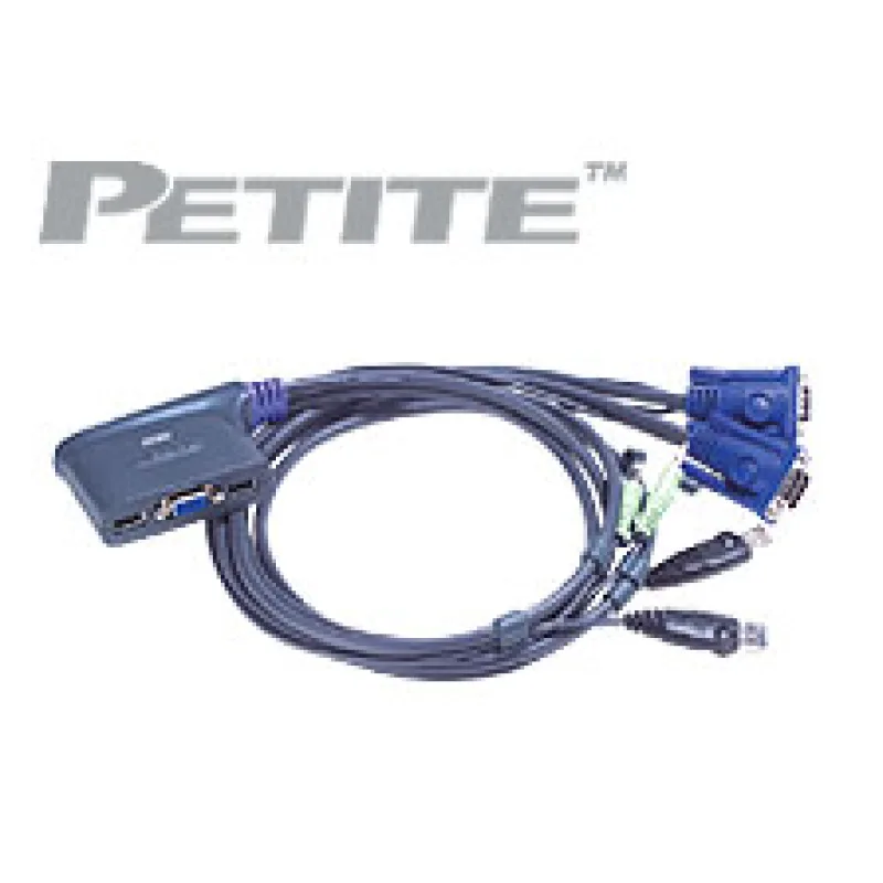 ATEN KVM prepínač 2-portový VGA KVMP USB2.0, mini, audio, 1, 8 m káble…