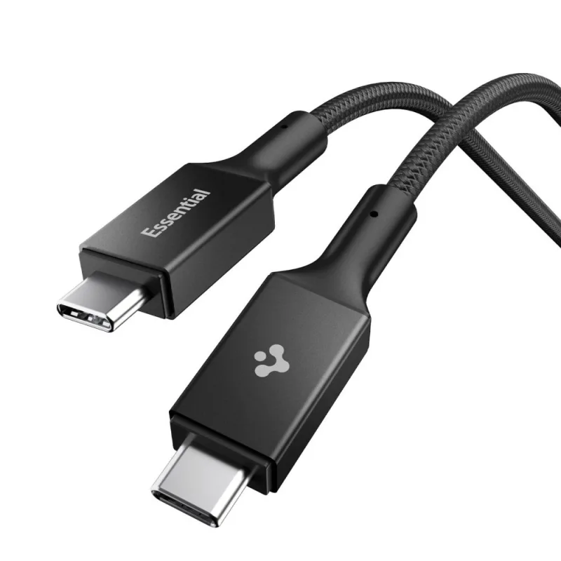 Spigen EB10010CC 100W 100 cm Kábel - Čierny
