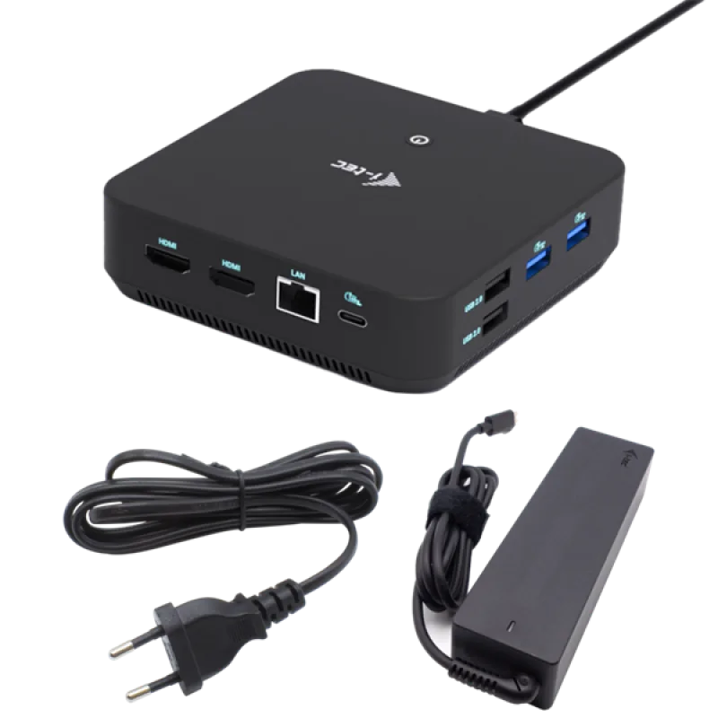 i-tec USB-C DP Dual HDMI Docking Station, Power Delivery 100W + Universal…