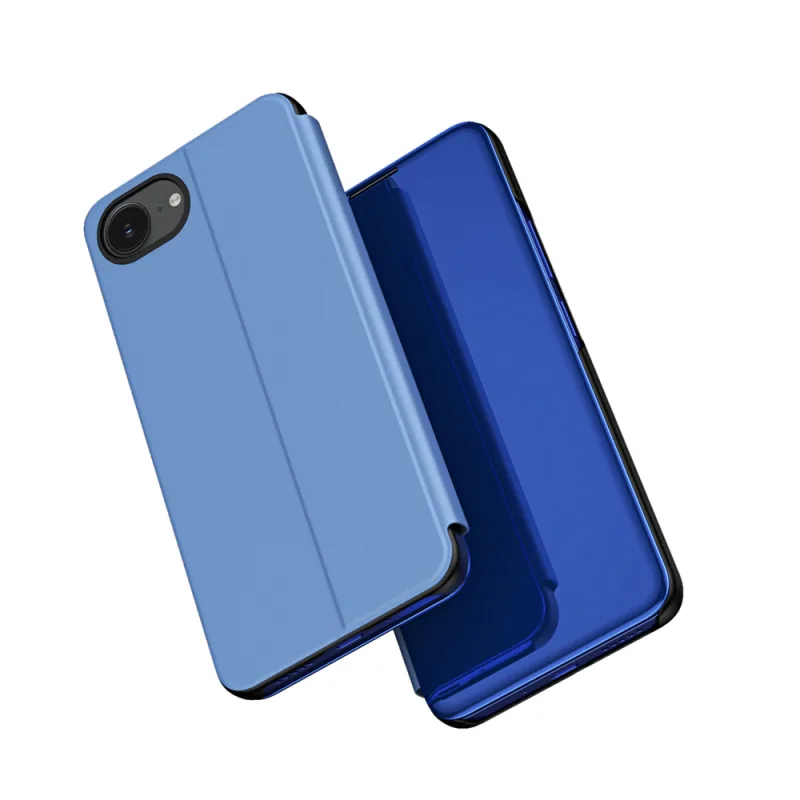Kryt Clear View pre iPhone 16e Flip Cover – modrý