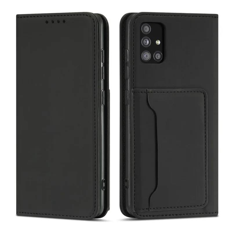 Puzdro na magnetickú kartu pre Xiaomi Redmi Note 11 Pro Pouch Wallet Card Holder Black