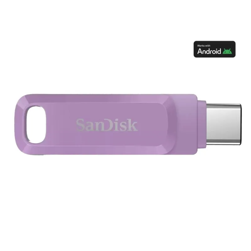 SanDisk Flash Disk 512GB Ultra Dual Drive Go, USB-C 3.2, fialová SDDDC3…