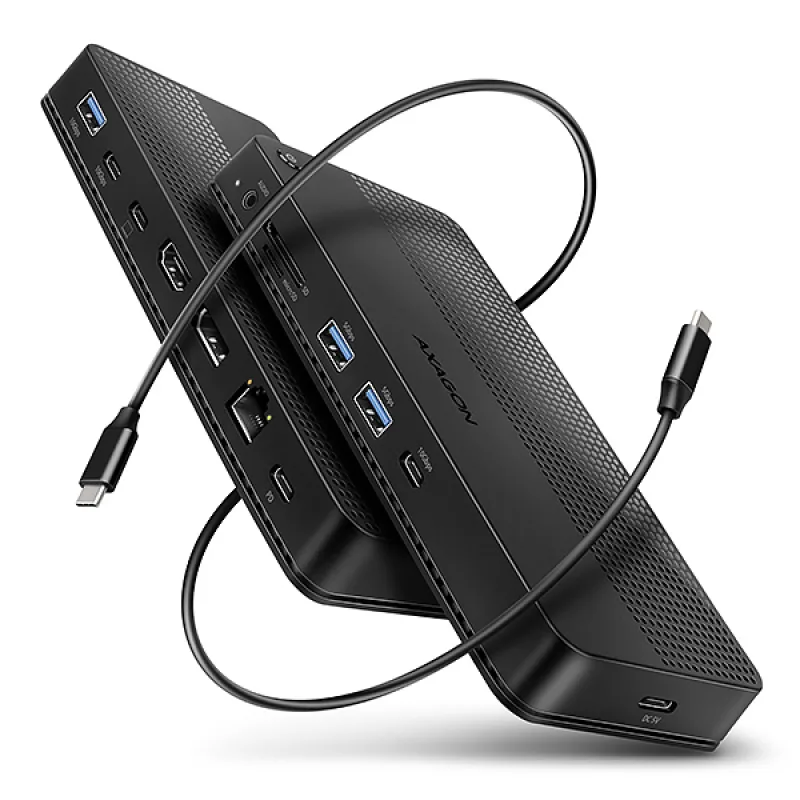 AXAGON HMC-U4, USB4 40Gbps dock, 3x USB-A, 2x USB-C, HDMI & DP 8K/ 30Hz,…