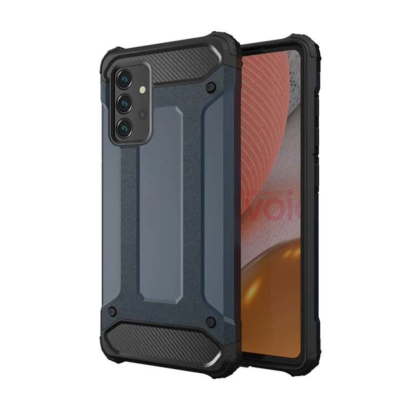Hybrid Armor Case Pevný odolný kryt pre Samsung Galaxy A72 4G modrý