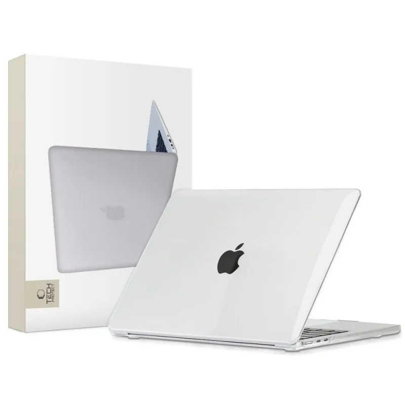 Puzdro Tech-Protect SmartShell pre MacBook Pro 14" M1 / M2 / M3 2021-2023 - priehľadné