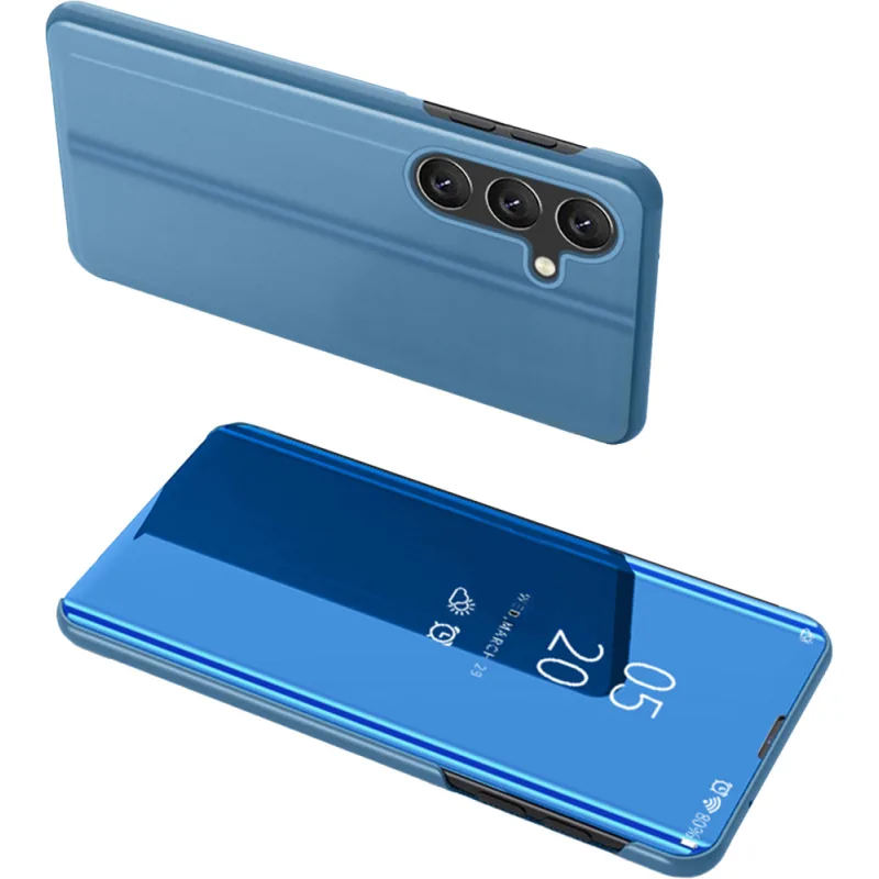 Kryt Clear View Case pre Samsung Galaxy A24 4G flipový kryt modrý