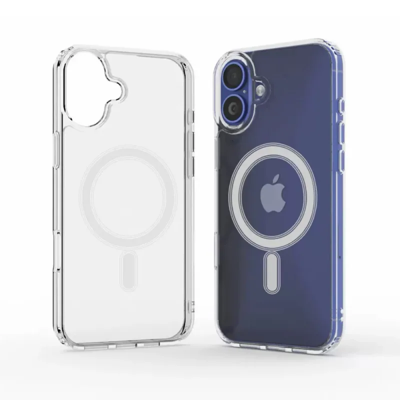 Priehľadné puzdro MagSafe pre iPhone 16 Plus - priehľadné