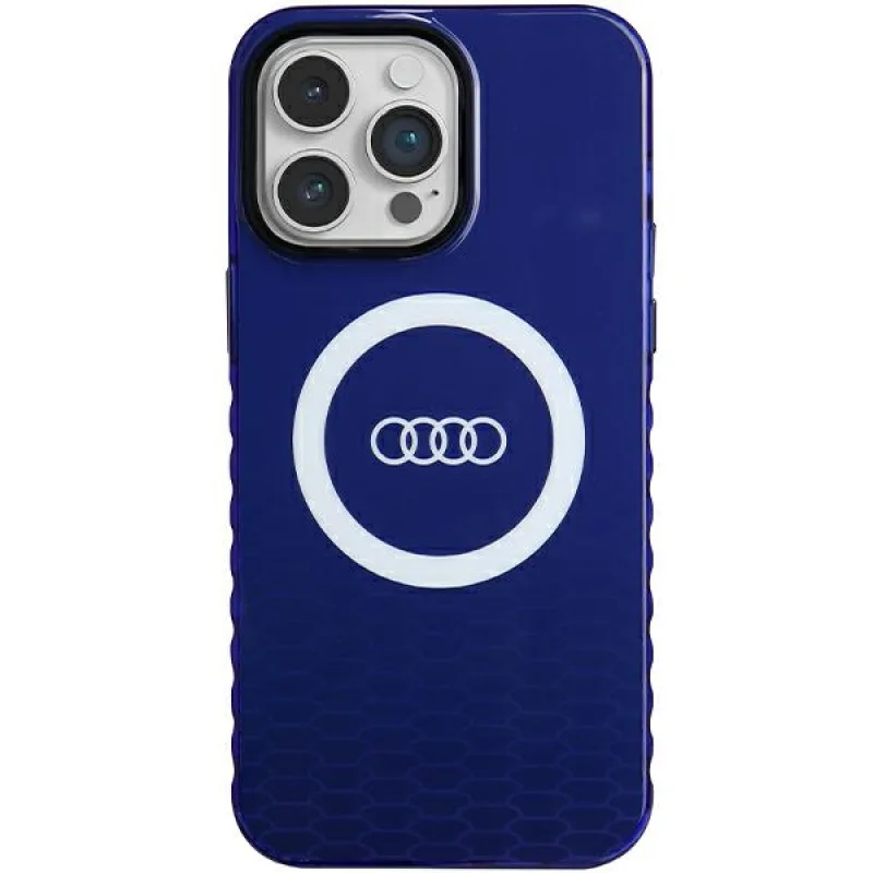Puzdro Audi IML Big Logo MagSafe pre iPhone 14 Pro Max - modré